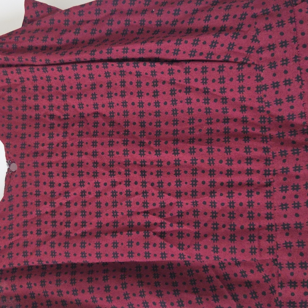 Madewell Burgundy Plaid Jumpsuit - Picture 5 of 6